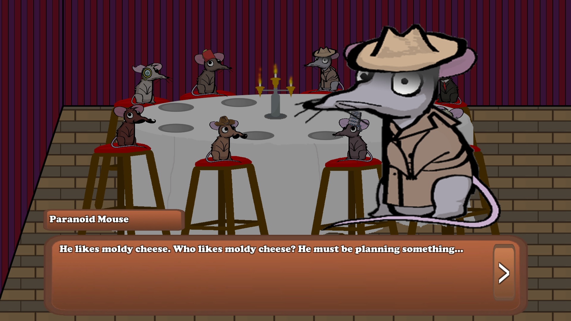 Mouse gives puzzle hint