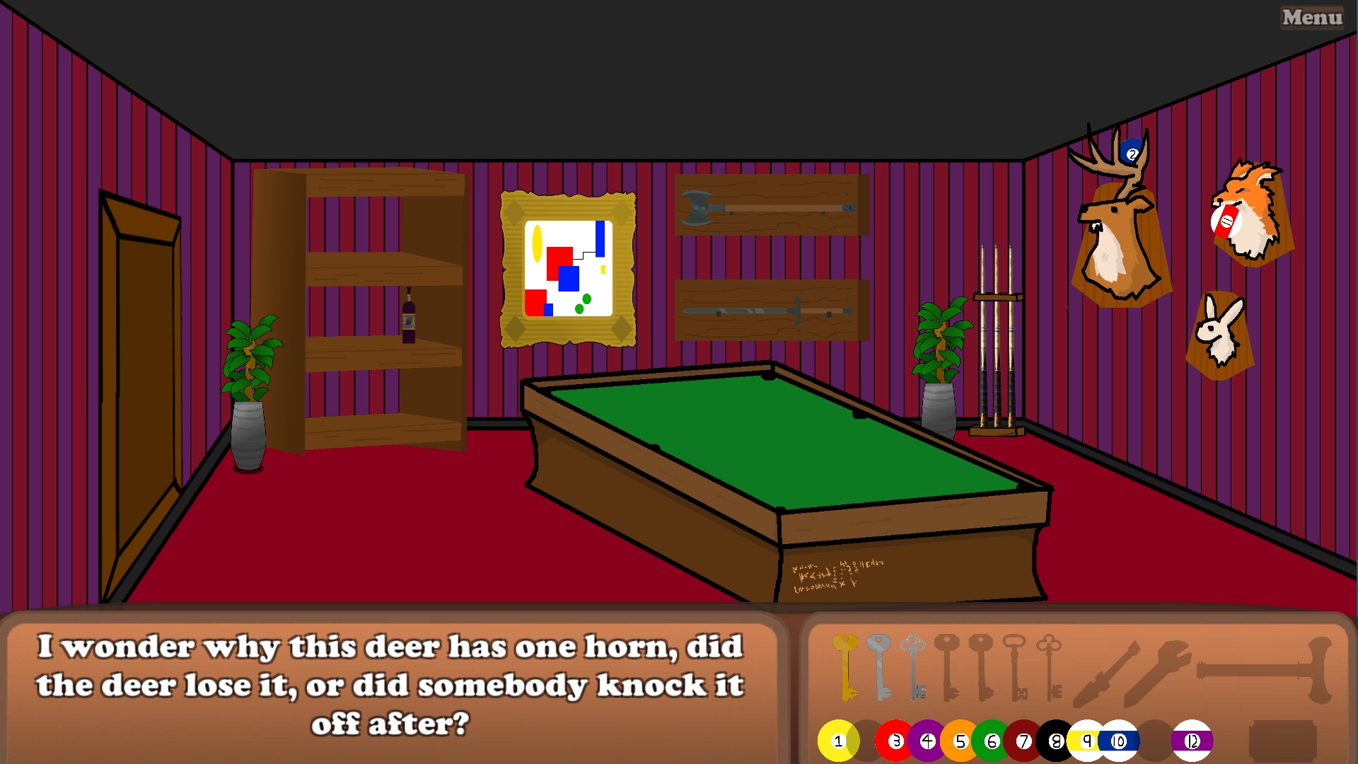 A level about collecting pool balls